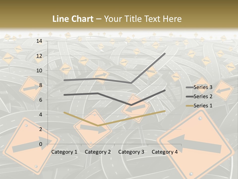 Highway Arrow Choice PowerPoint Template