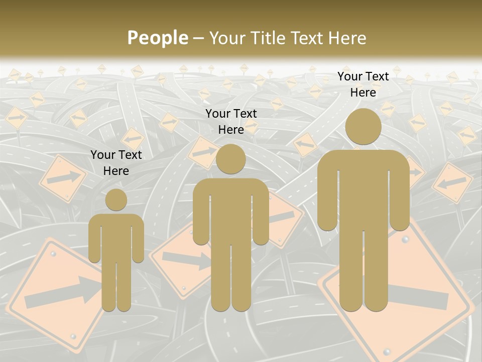 Highway Arrow Choice PowerPoint Template