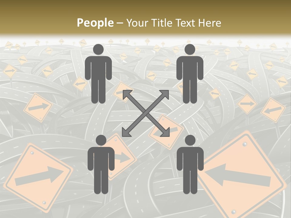 Highway Arrow Choice PowerPoint Template