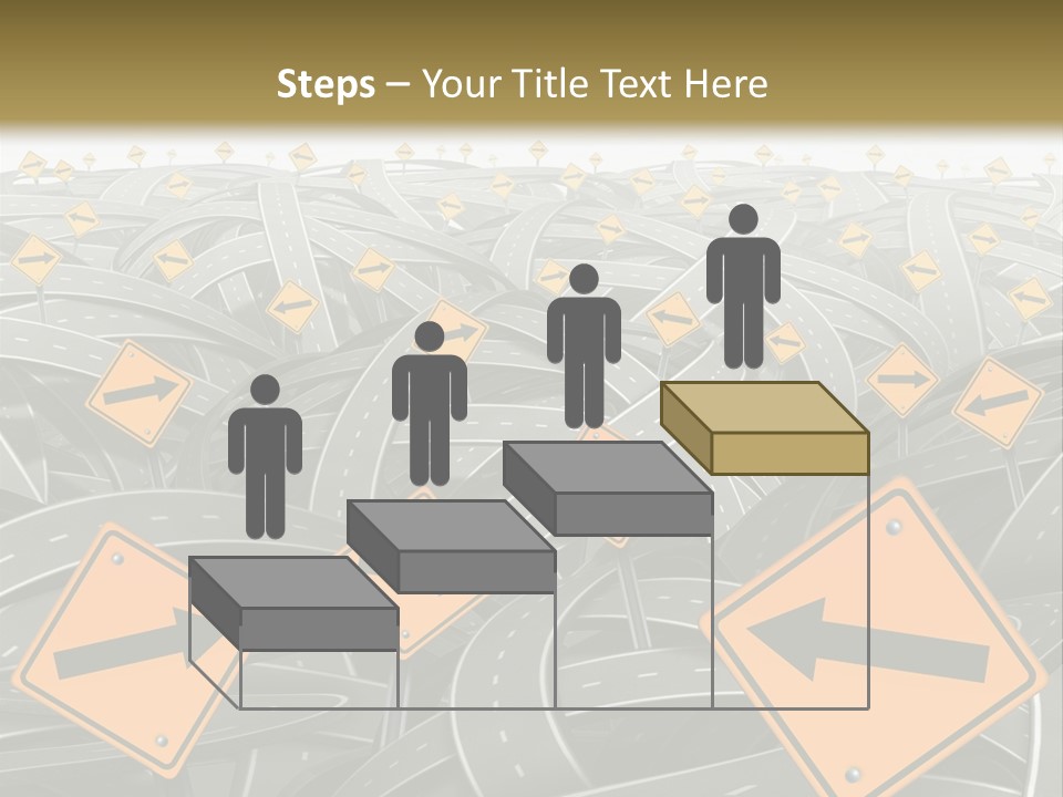 Highway Arrow Choice PowerPoint Template