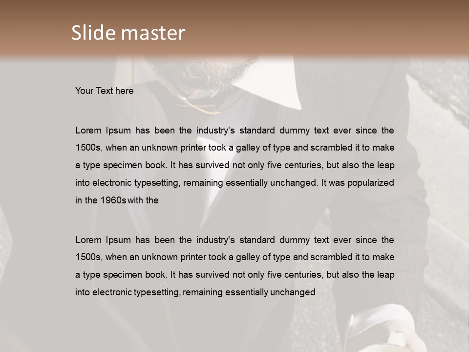 Creature Vertical Bothered PowerPoint Template