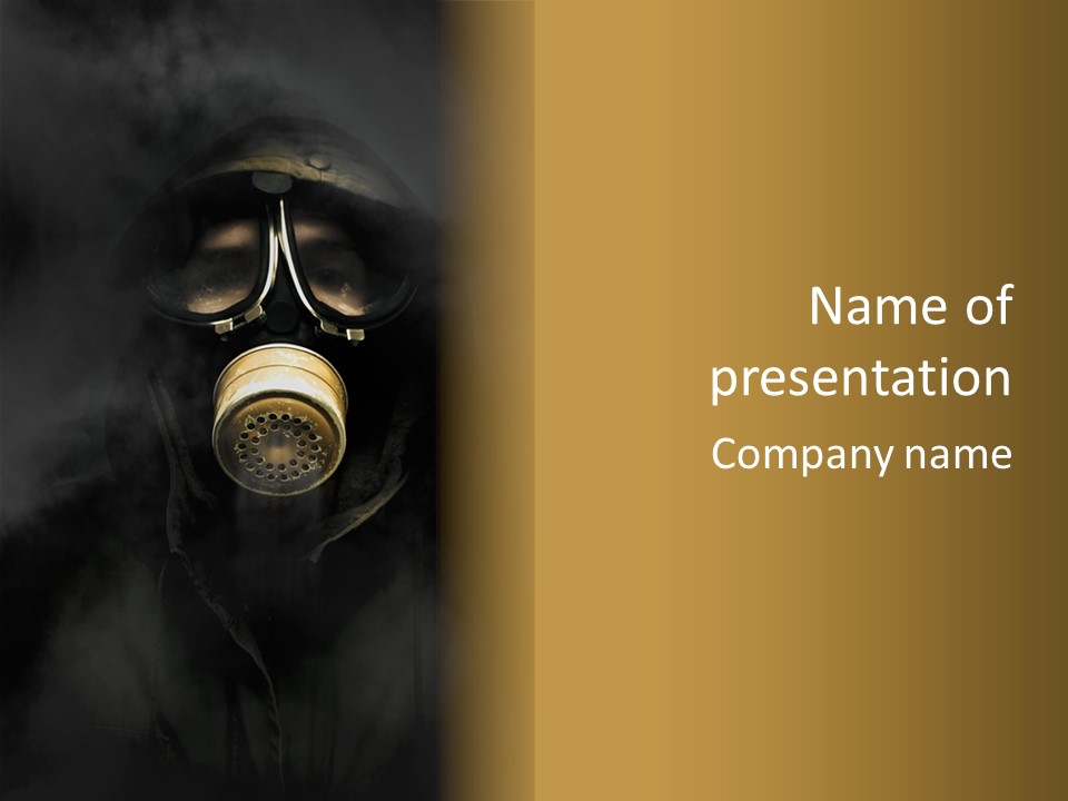 Military Swirling Poisonous PowerPoint Template