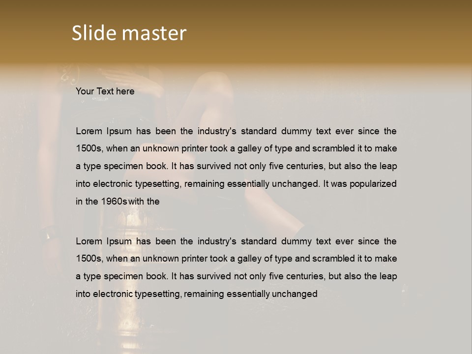 Futuristic Rock Girl PowerPoint Template