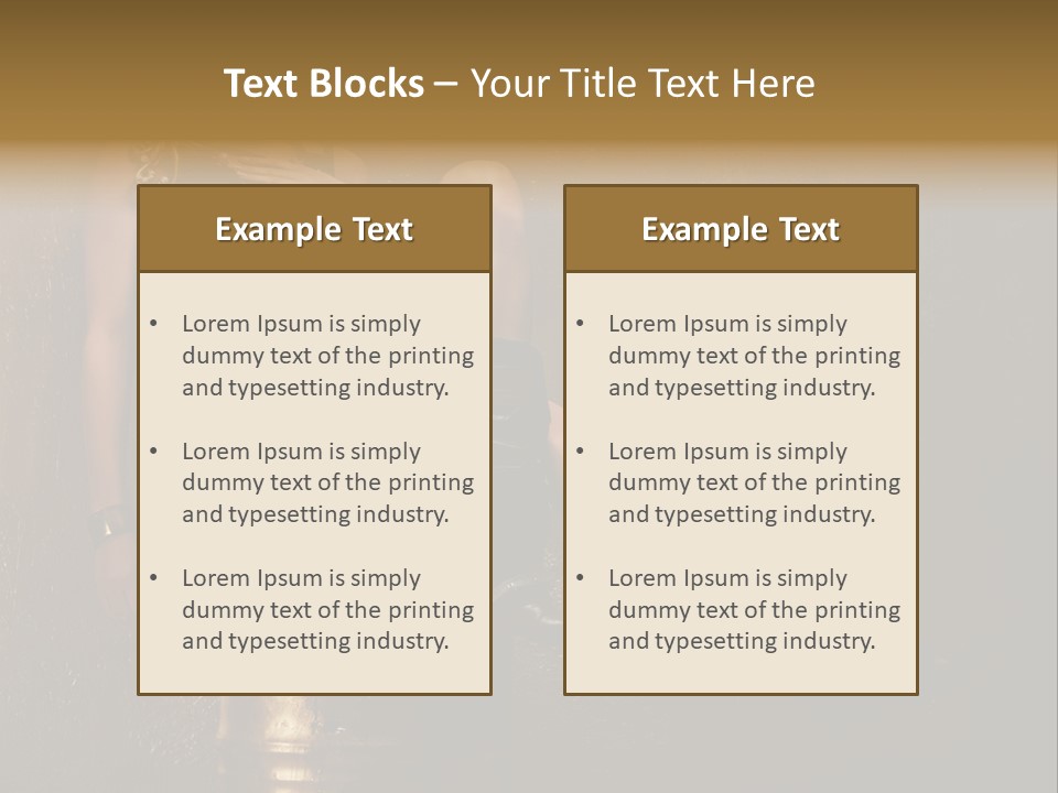 Futuristic Rock Girl PowerPoint Template