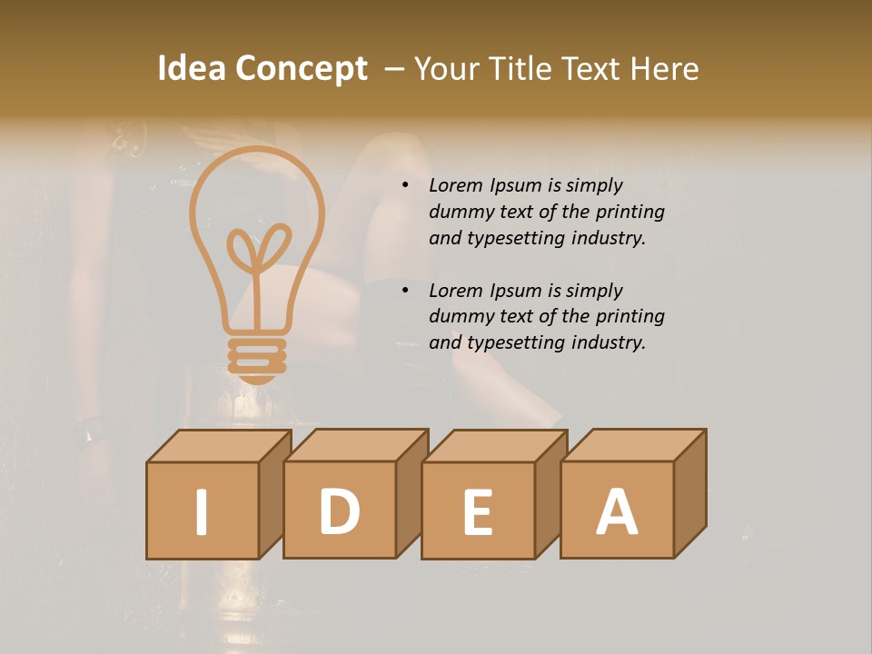 Futuristic Rock Girl PowerPoint Template