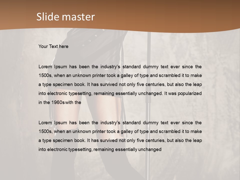 Portrait Star Background PowerPoint Template