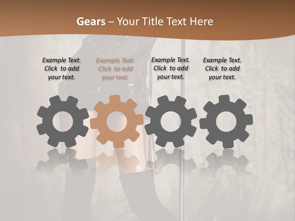 Portrait Star Background PowerPoint Template