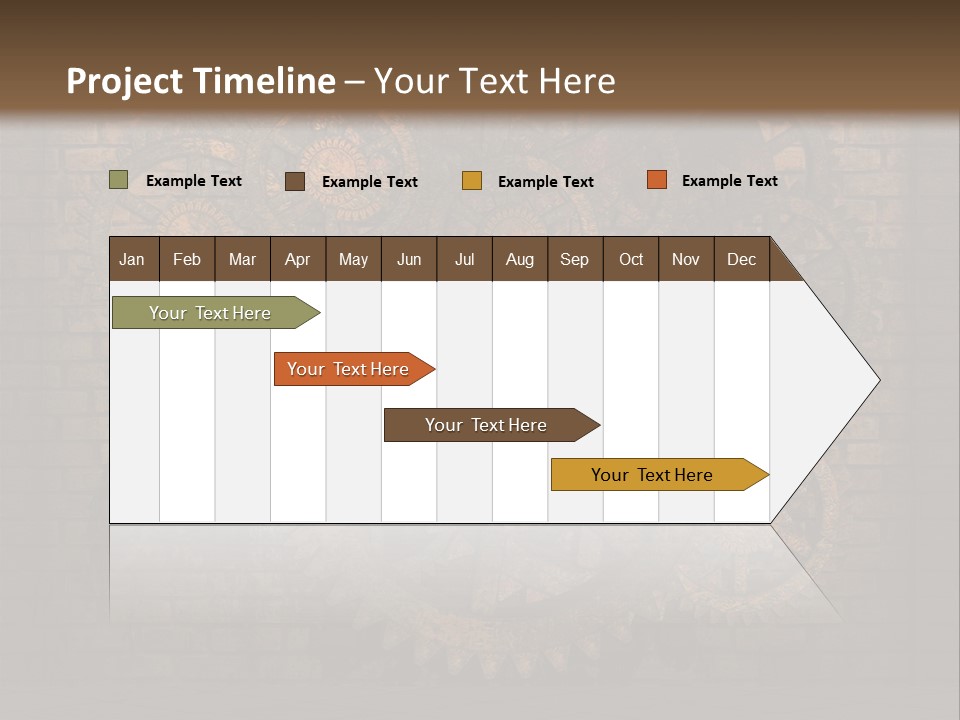 Bricks Rusted Checkered PowerPoint Template