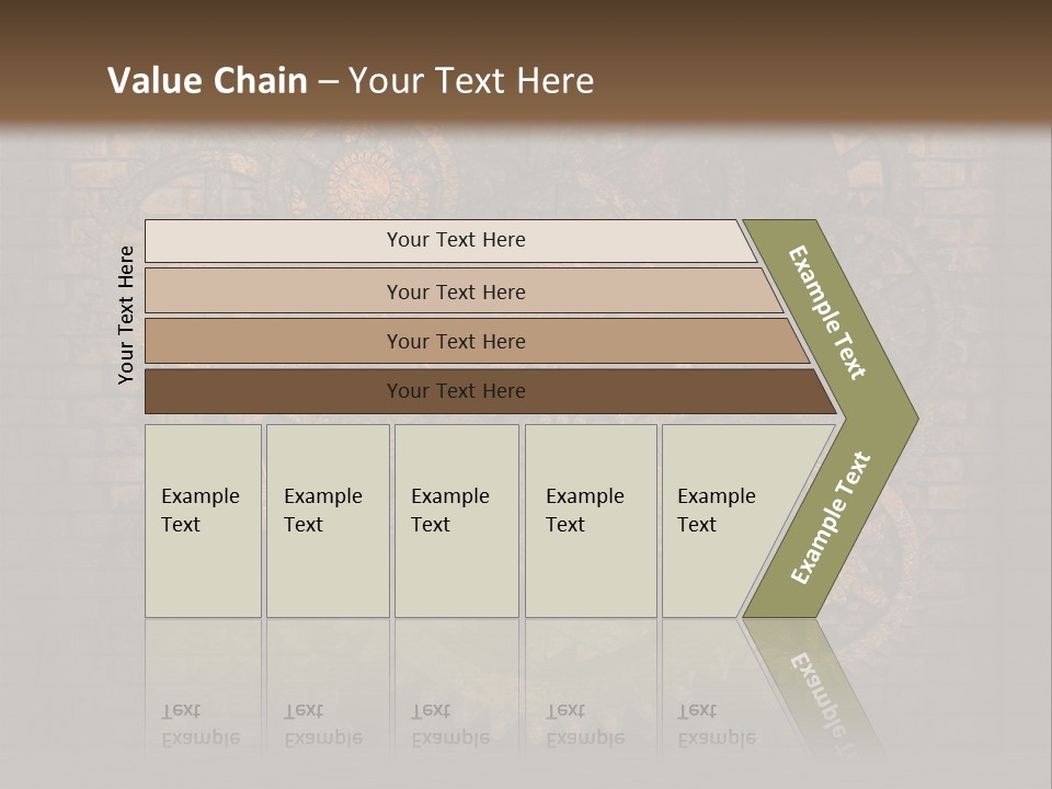 Bricks Rusted Checkered PowerPoint Template