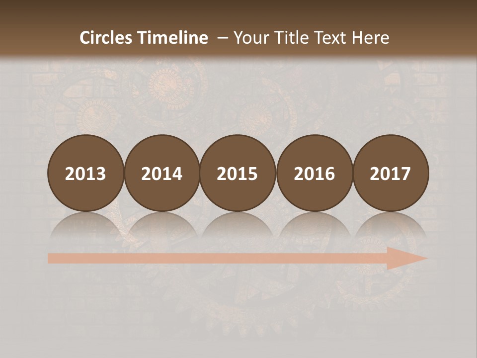 Bricks Rusted Checkered PowerPoint Template