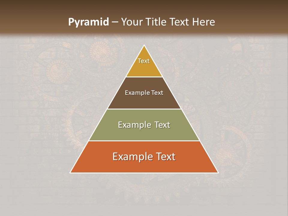 Bricks Rusted Checkered PowerPoint Template