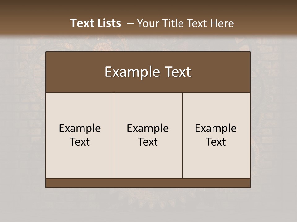 Bricks Rusted Checkered PowerPoint Template