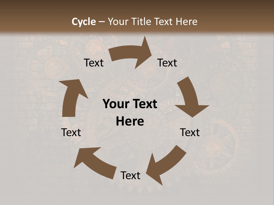 Bricks Rusted Checkered PowerPoint Template