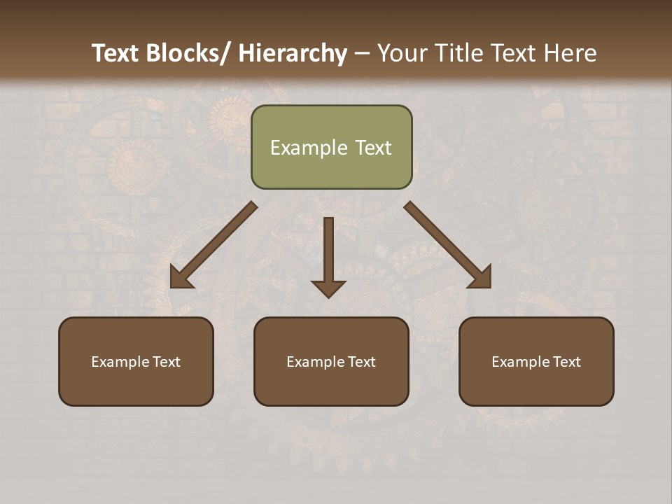 Bricks Rusted Checkered PowerPoint Template