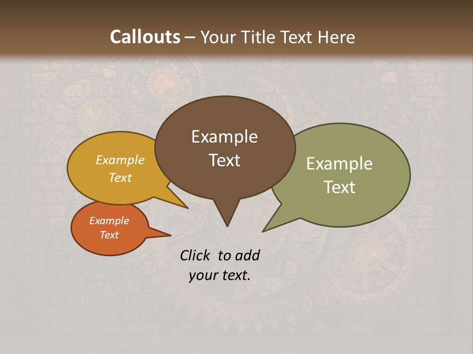 Bricks Rusted Checkered PowerPoint Template