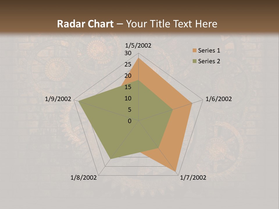 Bricks Rusted Checkered PowerPoint Template