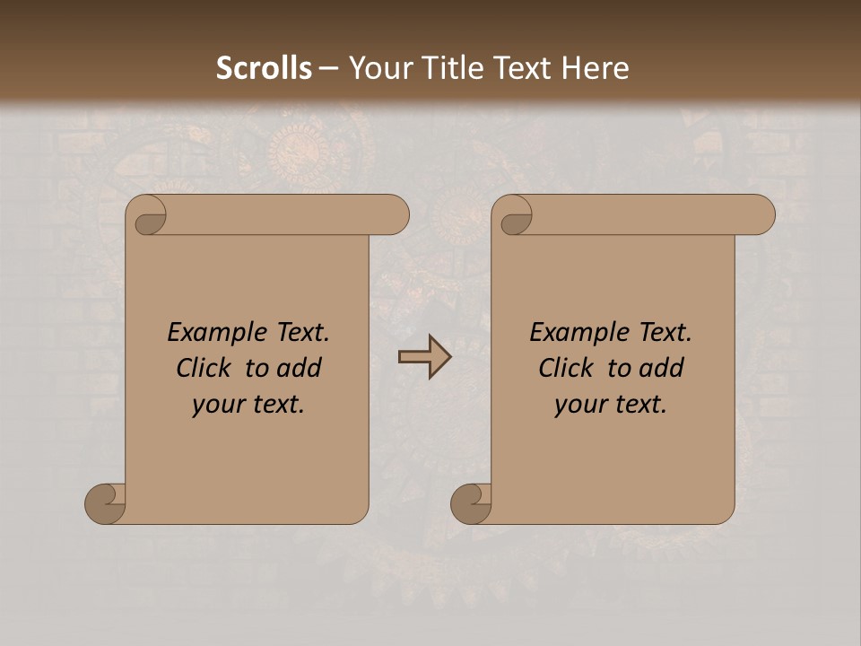 Bricks Rusted Checkered PowerPoint Template