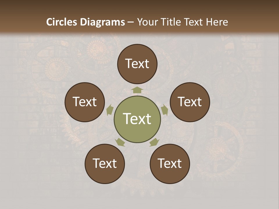 Bricks Rusted Checkered PowerPoint Template