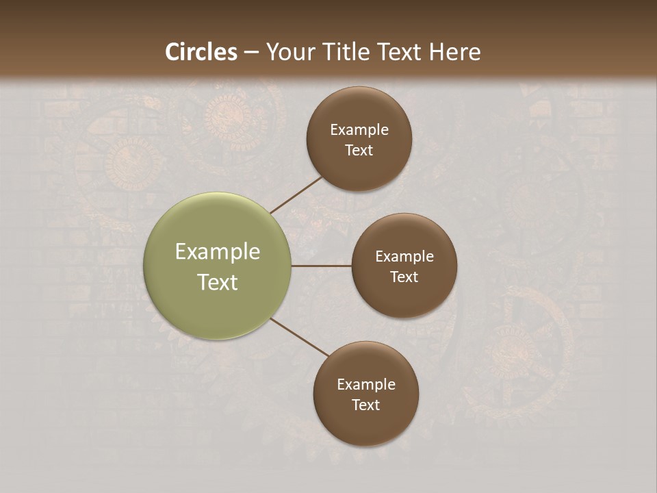 Bricks Rusted Checkered PowerPoint Template