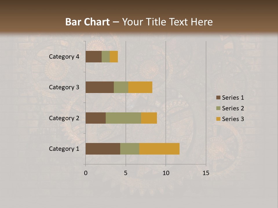 Bricks Rusted Checkered PowerPoint Template