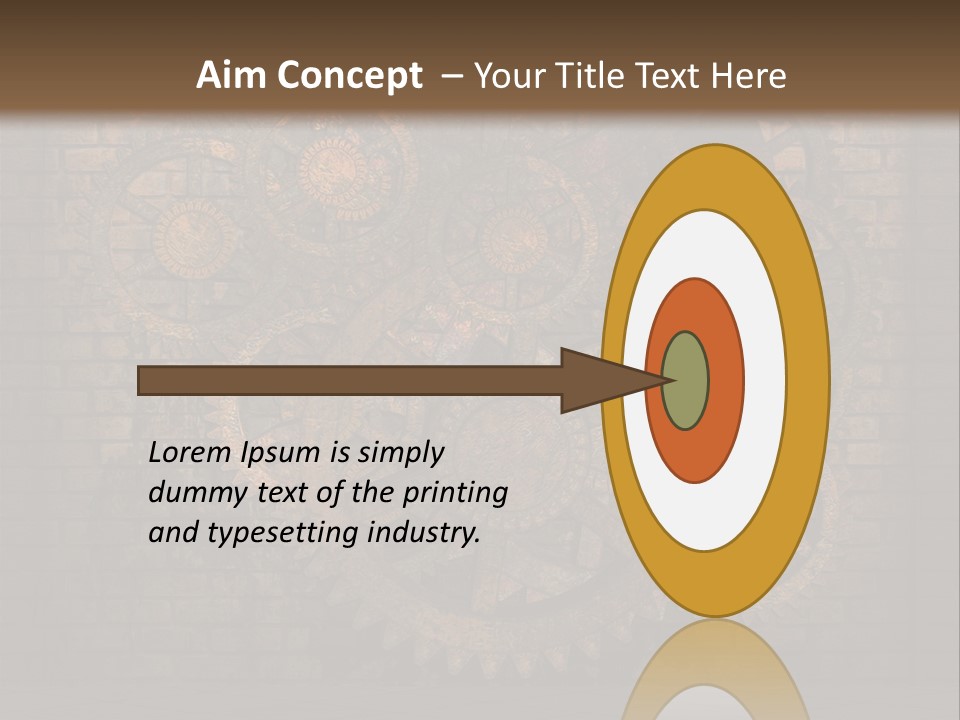 Bricks Rusted Checkered PowerPoint Template