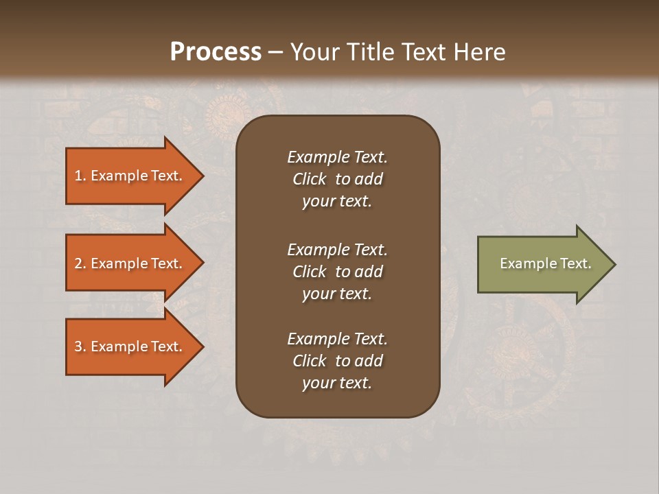 Bricks Rusted Checkered PowerPoint Template