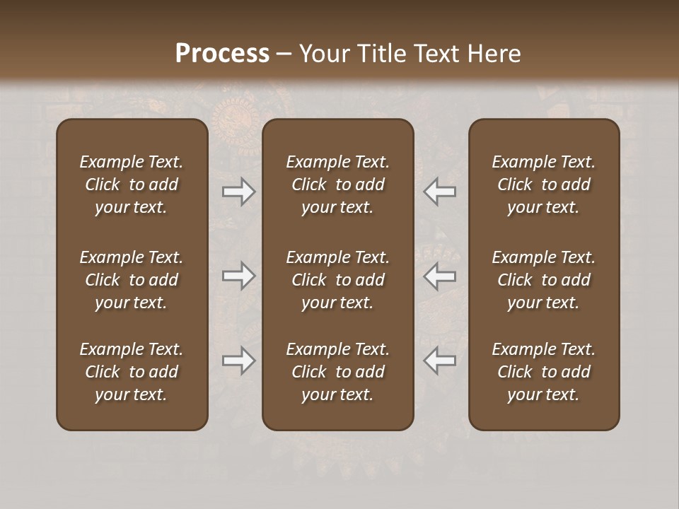 Bricks Rusted Checkered PowerPoint Template