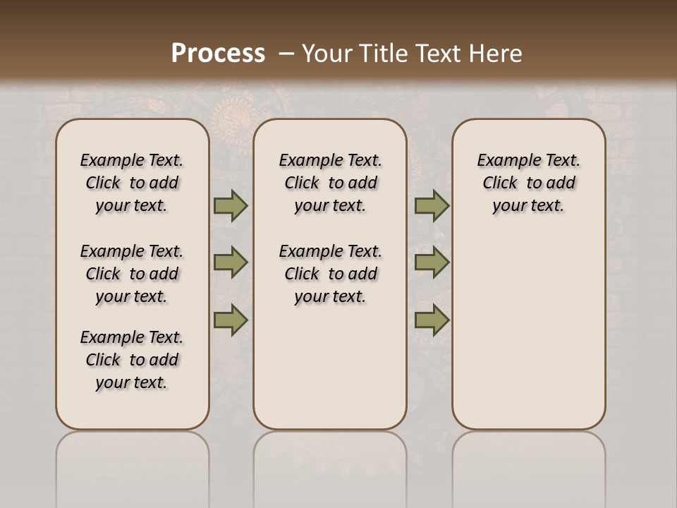 Bricks Rusted Checkered PowerPoint Template
