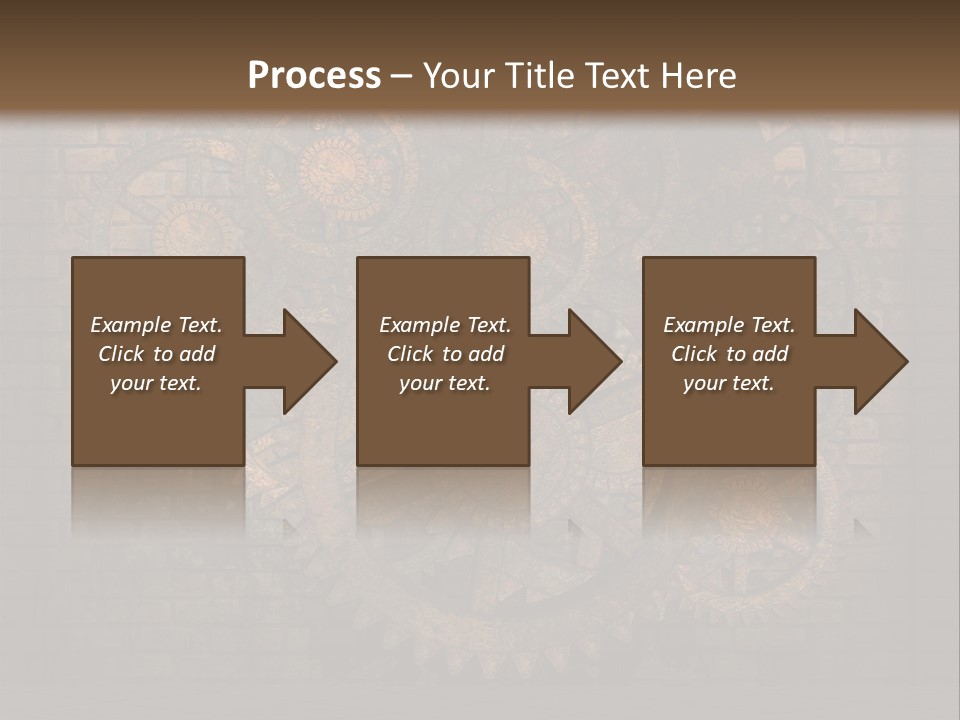 Bricks Rusted Checkered PowerPoint Template