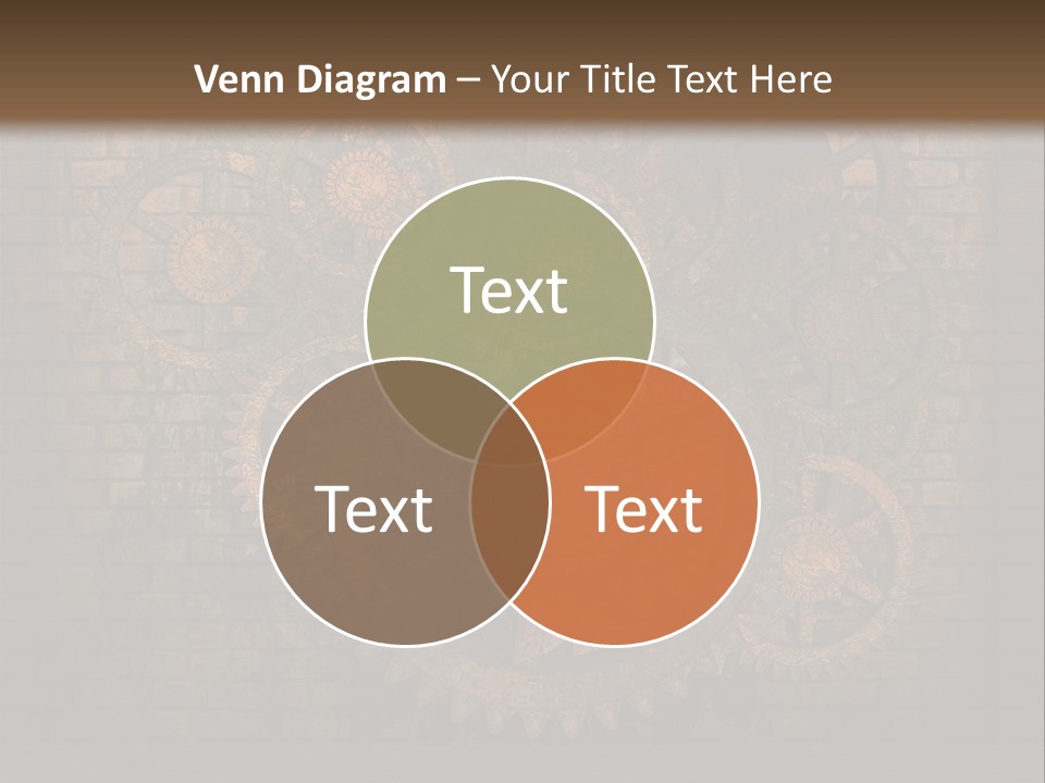 Bricks Rusted Checkered PowerPoint Template