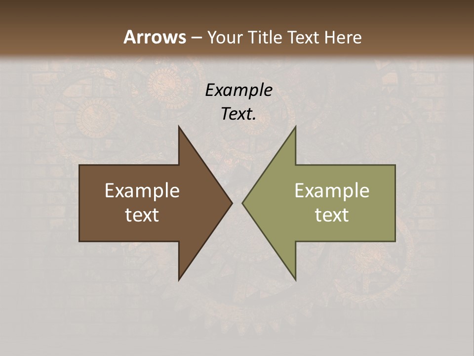 Bricks Rusted Checkered PowerPoint Template