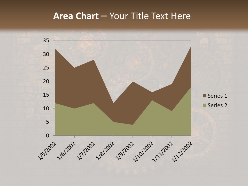 Bricks Rusted Checkered PowerPoint Template