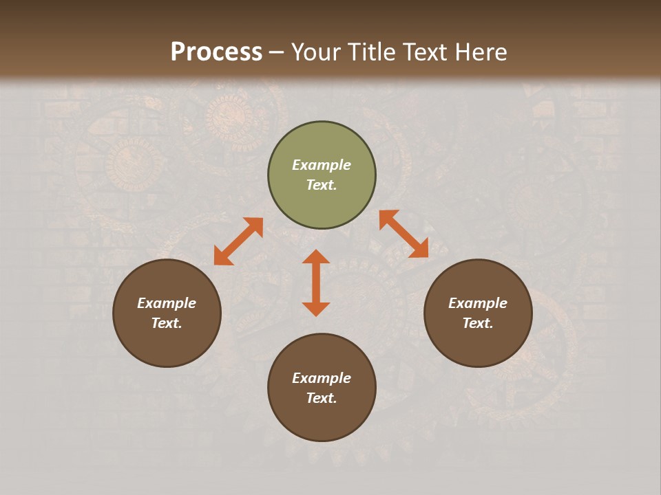 Bricks Rusted Checkered PowerPoint Template
