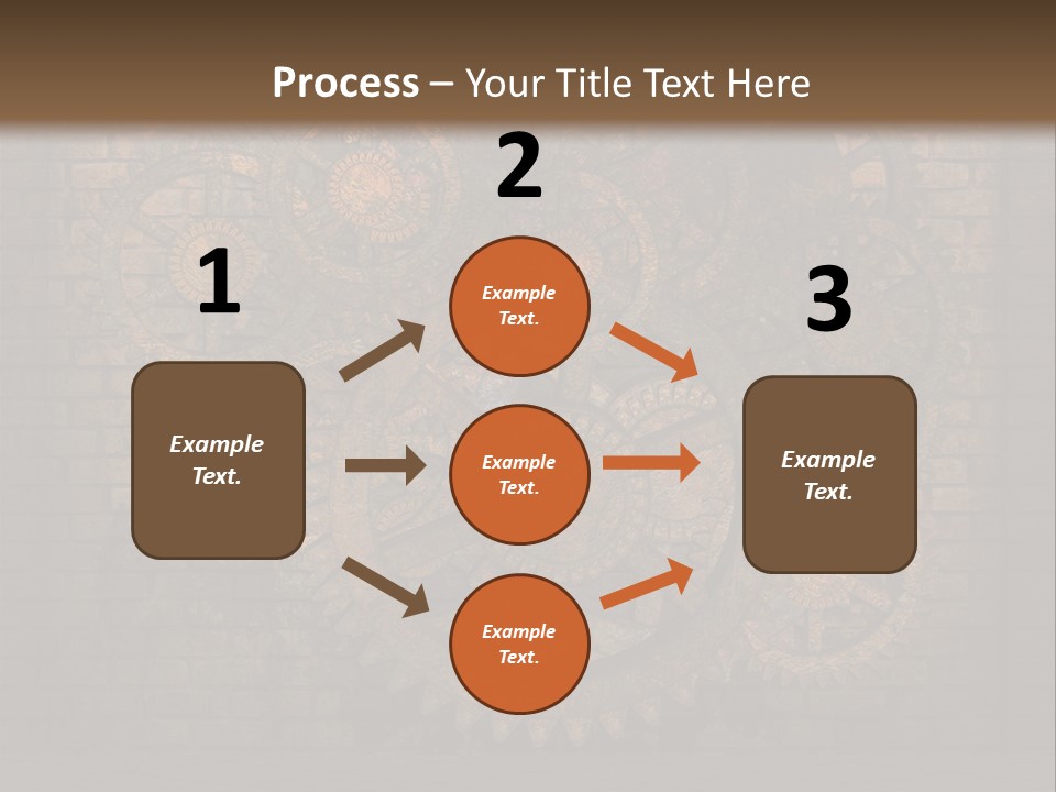 Bricks Rusted Checkered PowerPoint Template