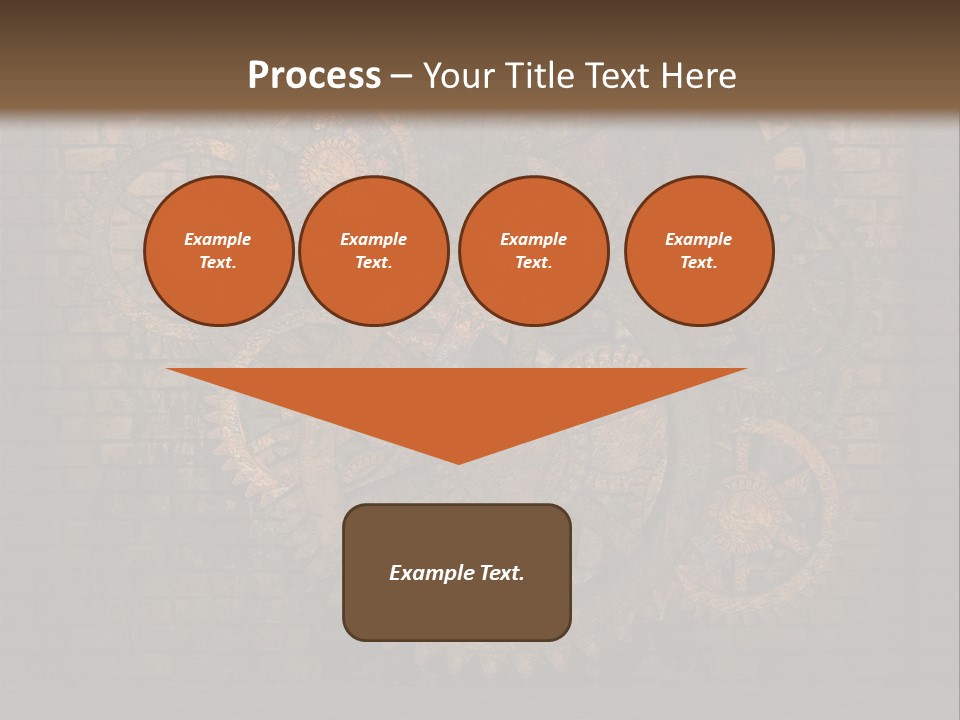 Bricks Rusted Checkered PowerPoint Template