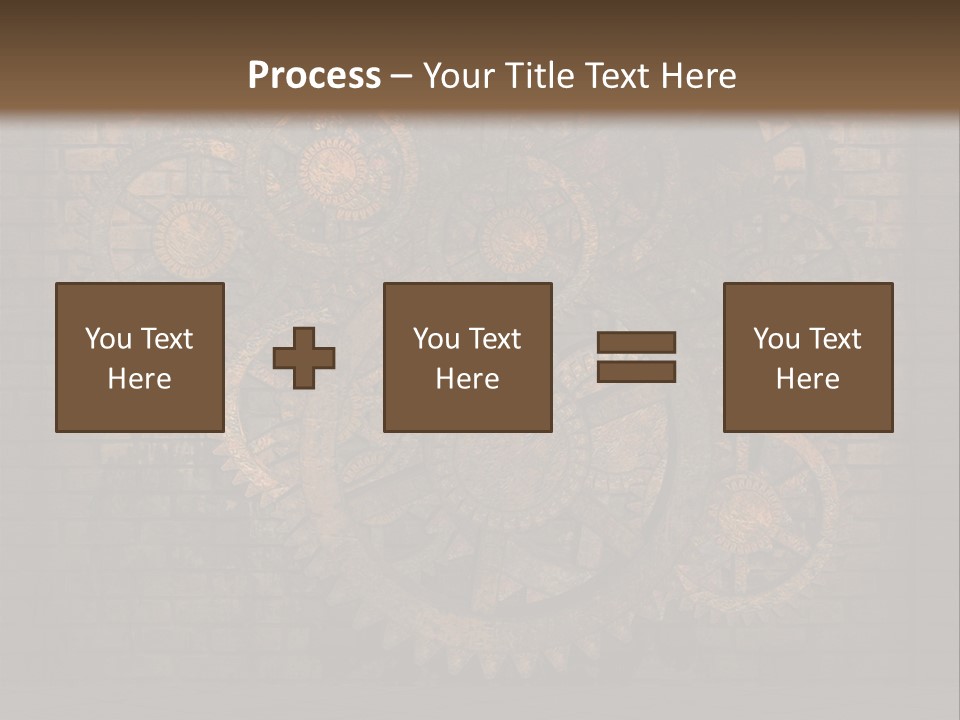 Bricks Rusted Checkered PowerPoint Template