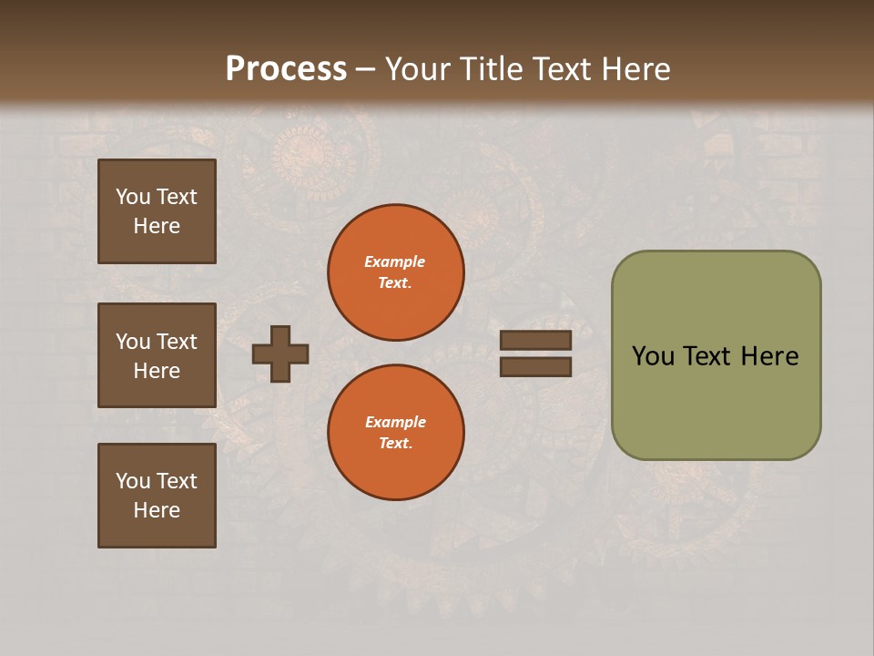 Bricks Rusted Checkered PowerPoint Template