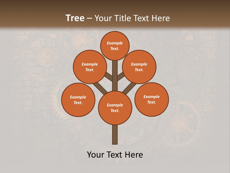 Bricks Rusted Checkered PowerPoint Template