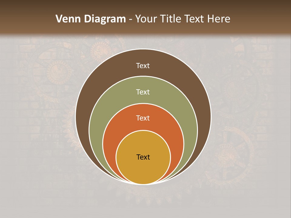 Bricks Rusted Checkered PowerPoint Template