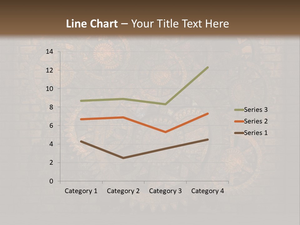 Bricks Rusted Checkered PowerPoint Template