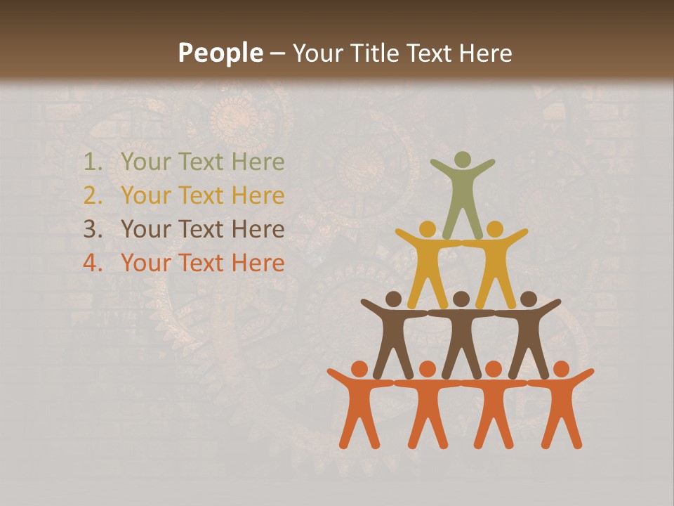 Bricks Rusted Checkered PowerPoint Template