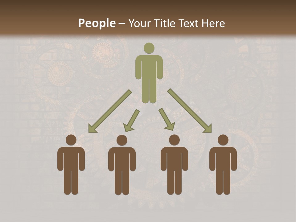 Bricks Rusted Checkered PowerPoint Template