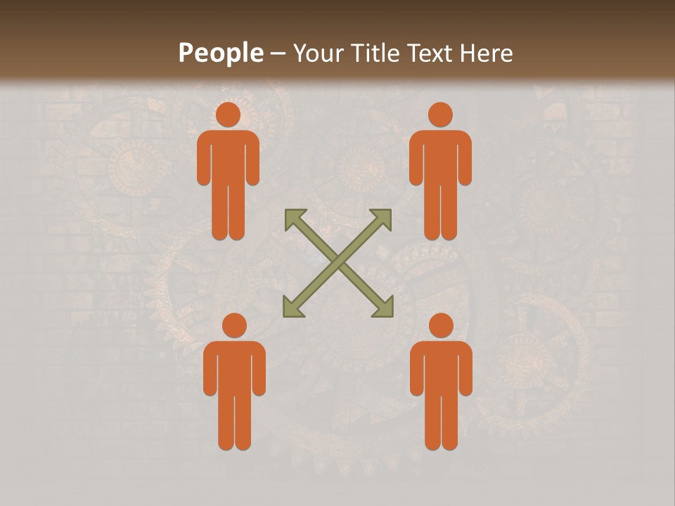 Bricks Rusted Checkered PowerPoint Template
