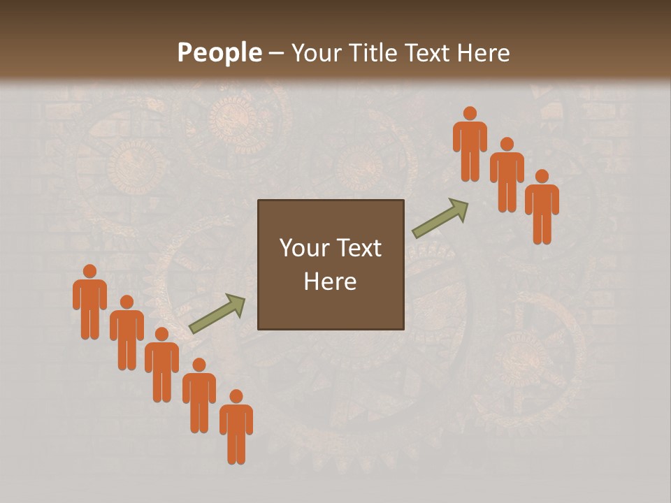 Bricks Rusted Checkered PowerPoint Template