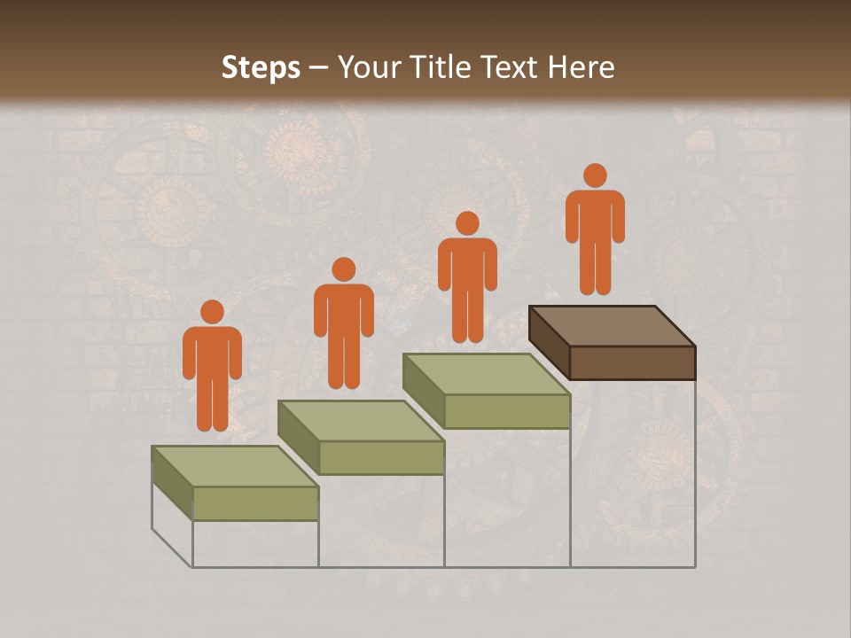 Bricks Rusted Checkered PowerPoint Template