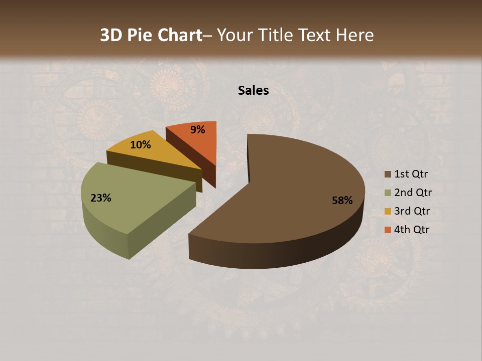 Bricks Rusted Checkered PowerPoint Template