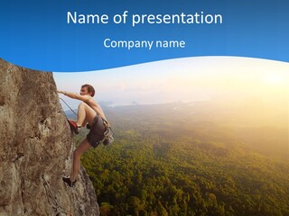 Explore Height Rope PowerPoint Template