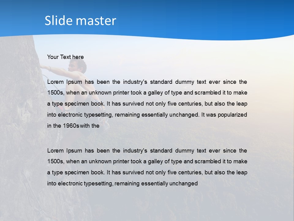 Explore Height Rope PowerPoint Template