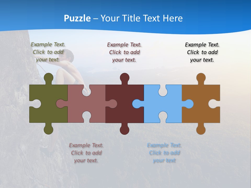 Explore Height Rope PowerPoint Template