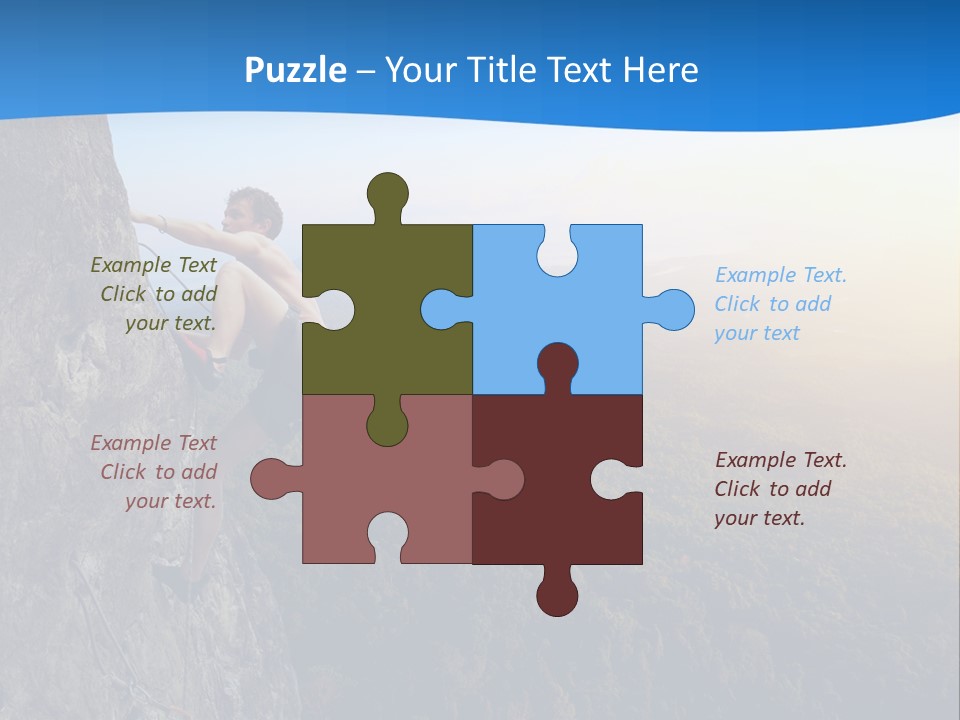 Explore Height Rope PowerPoint Template